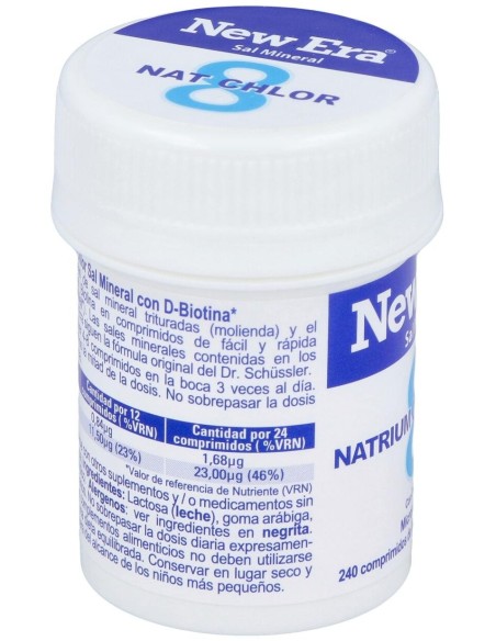 Sal Schussler Nº8 Natrium Chloratum 240Comp. de New Era