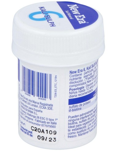 Sal Schussler Nº6 Kalium Sulfuricum 240Comp. de New Era