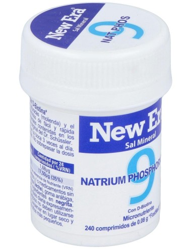 Sal Schussler Nº9 Natrium Phosphoricum 240Comp. de New Era