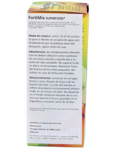 Fortimix Superfood Frutas 300 Mililitros Named