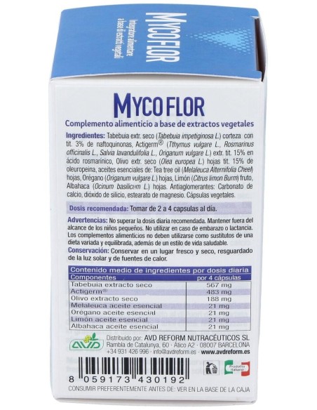 Mycoflor 60Cap. de Avd Reform
