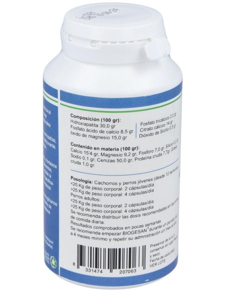 Biogesan Mascotas 120Cap. de Zoopharma Vet