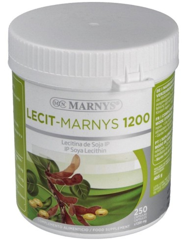 Lecitina De Soja-Lecitmar 1200Mg. 250Perlas de Marnys