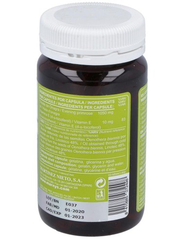 Aceite De Onagra (Mar-Vitoil) 1100Mg. 60Perlas de Marnys