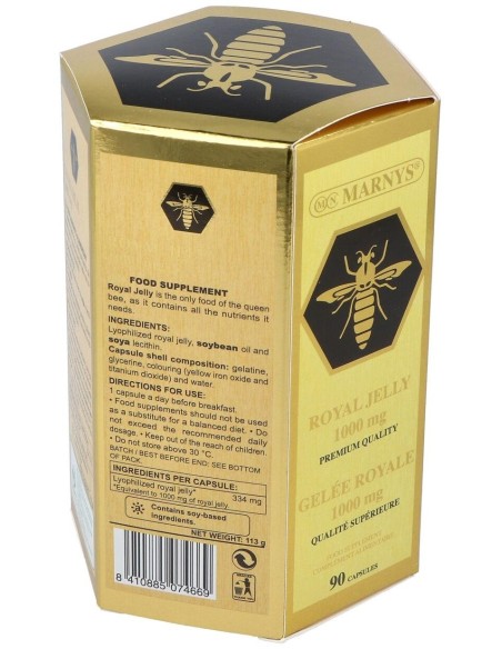 Jalea Real 1000Mg. Lecitina 90Perlas de Marnys