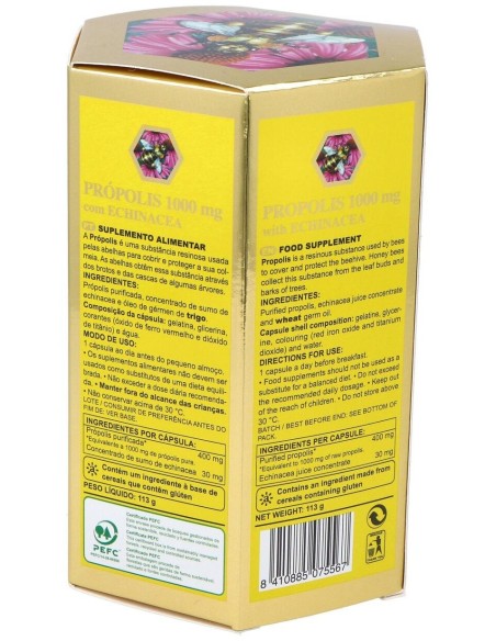 Propoleo 1000Mg.Con Echinacea  90Perlas de Marnys