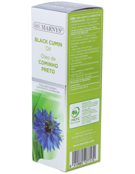 Aceite De Comino Negro   Botella - 50 Ml Marnys