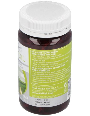 Aceite De Onagra (Mar-Vitoil) 500Mg. 150Perlas de Marnys