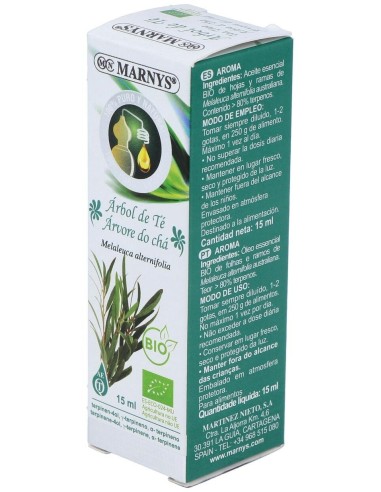 Tea Tree Aceite Esencial Alimentario 15Ml. Bio de Marnys