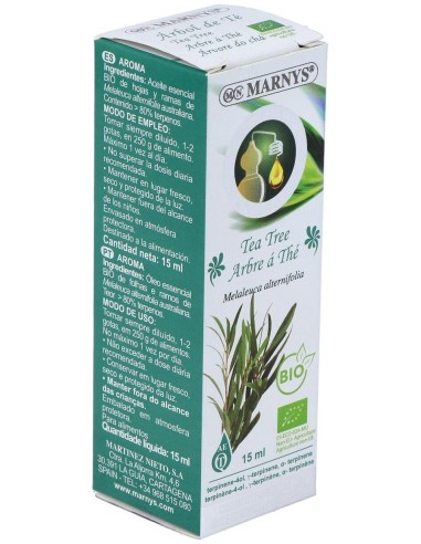 Tea Tree Aceite Esencial Alimentario 15Ml. Bio de Marnys