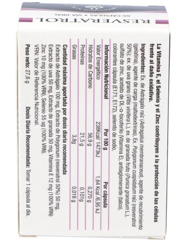 Resveratrol 60Cap. de El Naturalista
