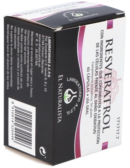 Resveratrol 60Cap. de El Naturalista