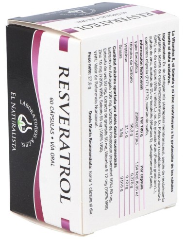 Resveratrol 60Cap. de El Naturalista