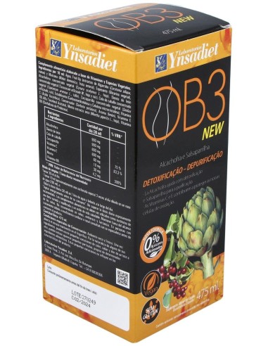 Ob3 Jarabe 0% Azucar 475 Ml de Ynsadiet