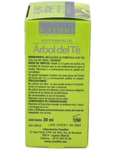 Aceite Arbol Del Té 30 Ml de Ynsadiet