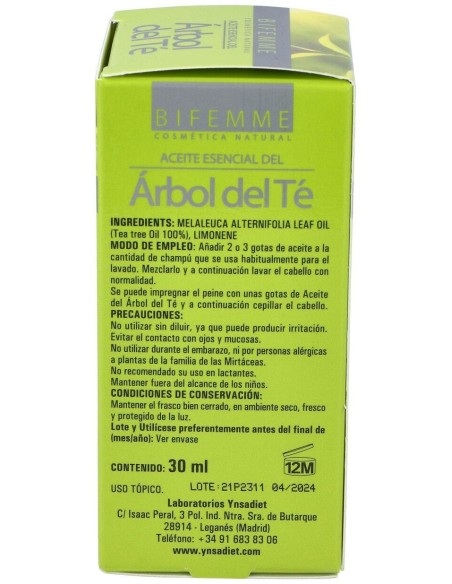 Aceite Arbol Del Té 30 Ml de Ynsadiet