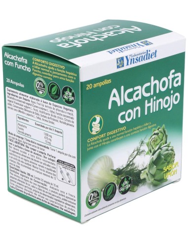 Alcachofa + Hinojo  0% Azucar 20 Amp de Ynsadiet