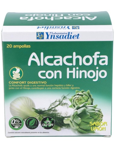 Alcachofa + Hinojo  0% Azucar 20 Amp de Ynsadiet