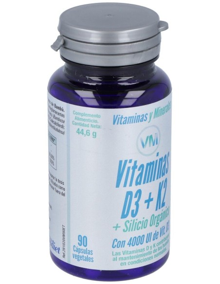 Vitamina D3 + K2 + Silic. Org. 90 Comp de Ynsadiet