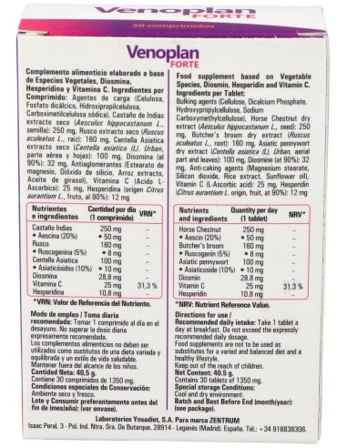 Venoplan Forte 30 Comp de Ynsadiet