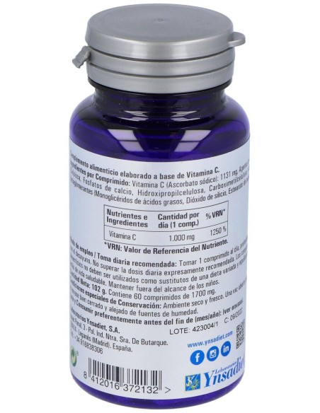 Vitamina C 1000Mg 60 Comp de Ynsadiet
