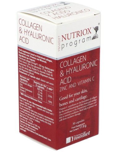 Acido Hialuronico y Colageno 30 Capsulas de Ynsadiet