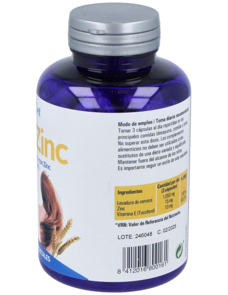 Levazinc (Levadura De Cerveza Viva) 350Mg. 225Cap. de Ynsadi