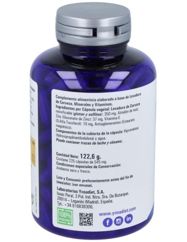 Levacinc 225 Caps. V de Ynsadiet