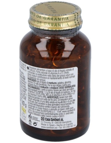 Aceite De Higado De Bacalao 120Perlas de Santiveri