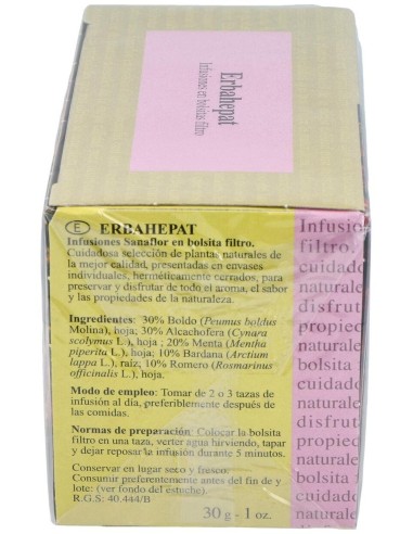 Sanaflor Erbahepat Infusion 20Ud. de Santiveri