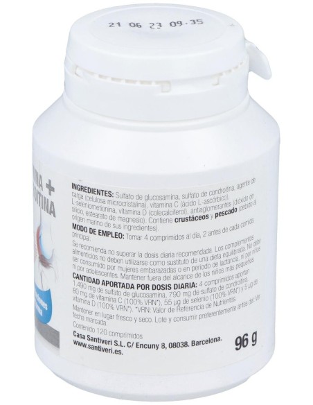 Artrosin Glucosamina+Condroitina 120Comp. de Santiveri