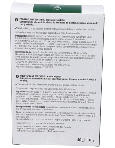 Prostaplant Serenpro 40Cap. de Santiveri