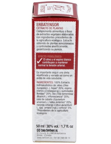 Mixtract 8 Erbatensor 50Ml. Bio de Santiveri