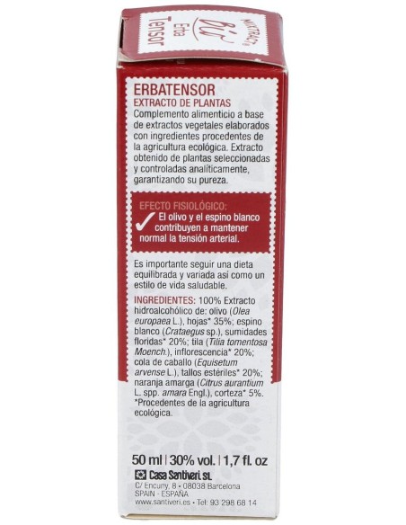 Mixtract 8 Erbatensor 50Ml. Bio de Santiveri