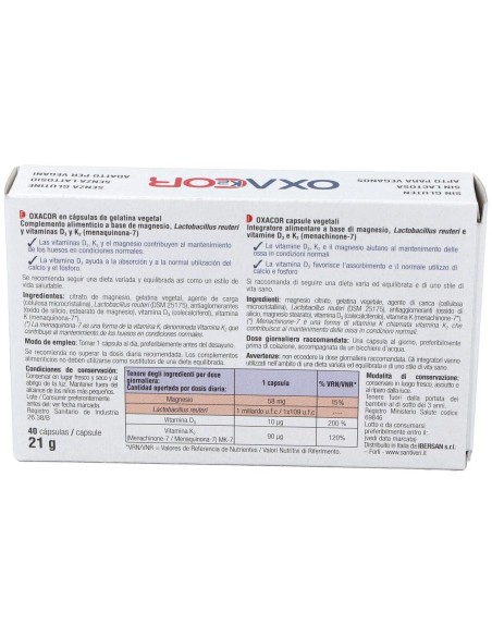 Oxacor K-2 40Cap. de Santiveri