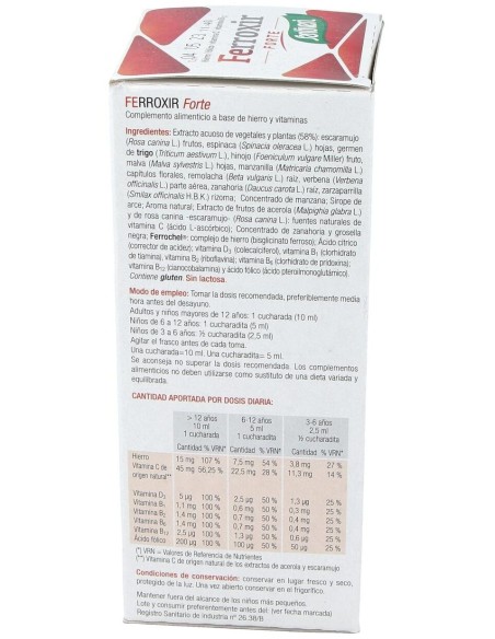 Ferroxir Forte Jarabe 240Ml. de Santiveri