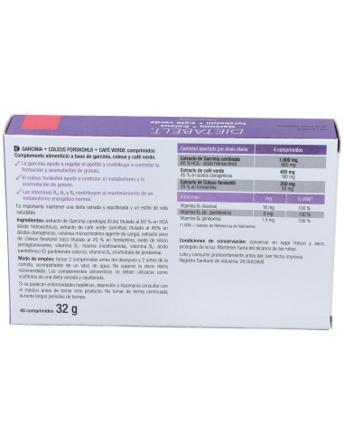 Dietabelt Complex Garcinia+Coleus 48Comp. de Santiveri