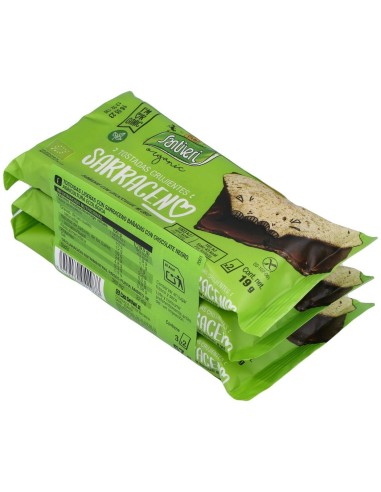 Tostadas Trigo Sarraceno Choco Negro 6Ud. de Santiveri