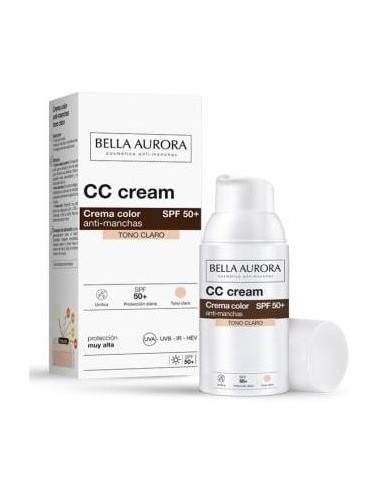 Cc Cream Spf 50+ Tono Claro 30Ml. de Bella Aurora
