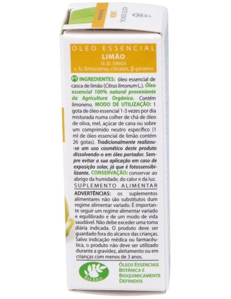 Limon Aceite Esencial Bio 10Ml. de Esential Aroms