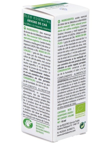 Aceite Esencial Arbol Del Te Bio 10 Ml de Esential Aroms