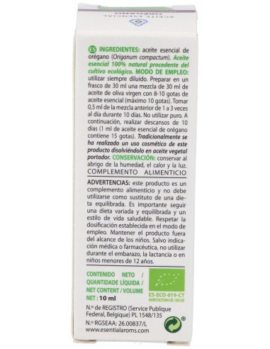 Oregano Aceite Esencial Bio 10Ml. de Esential Aroms