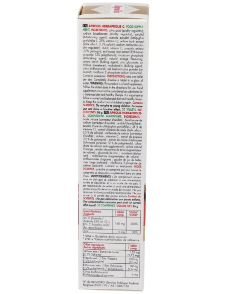 Aprolis Herbaprolis-C 20 Comprimidos de Intersa