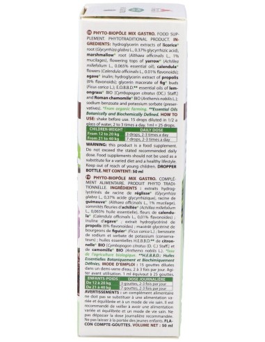 Phyto-Bipole Mix-Gastro (Digestion) 50Ml. de Phytobiopole