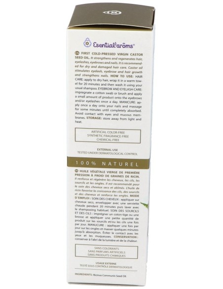 Ricino (Castor) Aceite Vegetal 100Ml. de Esential Aroms