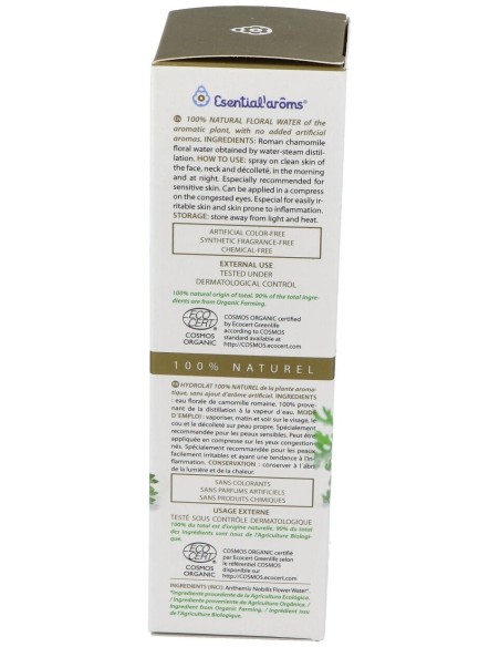 Agua Floral Manzanilla Romana 100Ml. Ecocert de Esential Aroms