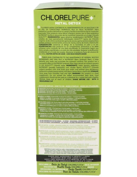 Chlorelpure+ Metal Detox 500Ml. de Intersa