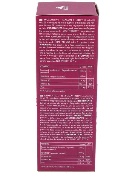 Womantime - Sensual Vitality 60 Caps. de Intersa