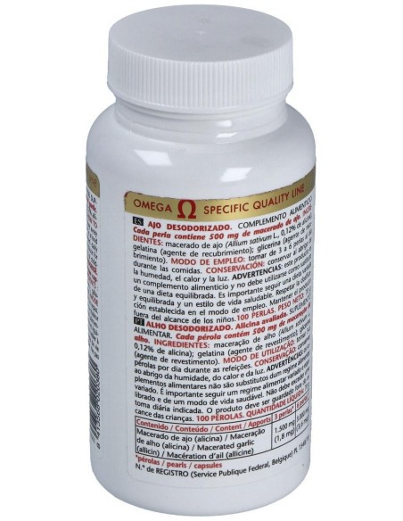 Ajo Desodorizado 100Perlas de Intersa