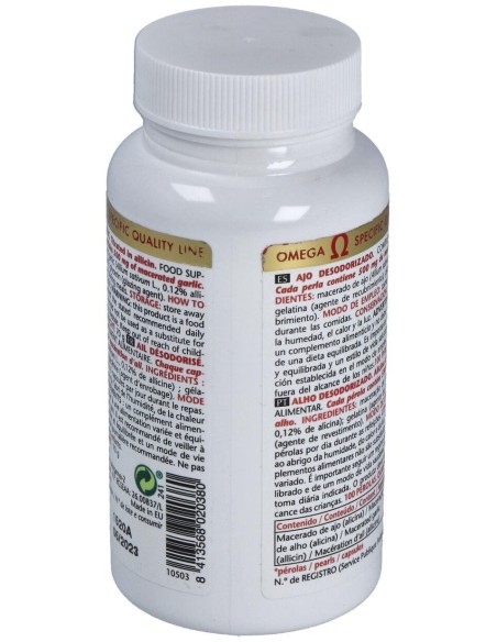 Ajo Desodorizado 100Perlas de Intersa